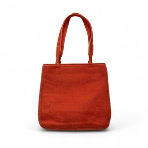 Prada 1999 orange tote bag